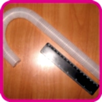 Трубка гофрированная, 430 мм изогнутая