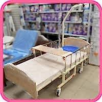 Кровать для лежачих больных MET REMEKS 20203 медицинская функциональная бежевая